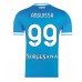 SSC Napoli Frank Anguissa #99 Hemma matchtröja 2025-26 Kortärmad Billigt